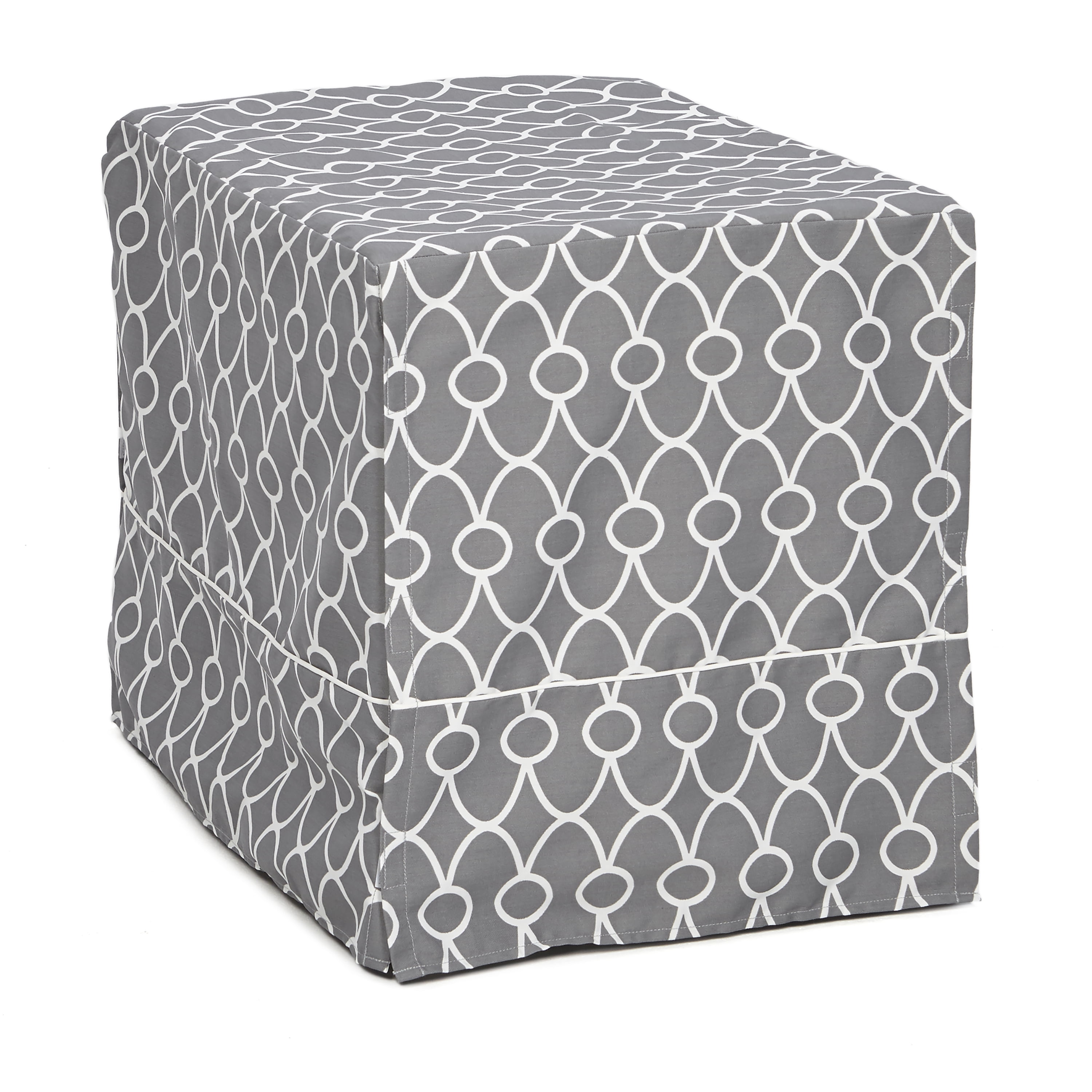 MidWest Dog Crate Cover, Gray Geometric Pattern, 42"