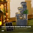 thumbnail image 4 of Outsunny Outdoor Water Fountain, Waterfall Fountain with LED Lights, 4 of 10