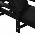 thumbnail image 4 of Laguna Adirondack Poly Reclining Chaise Lounge With Arms & Wheels, Black, 4 of 11