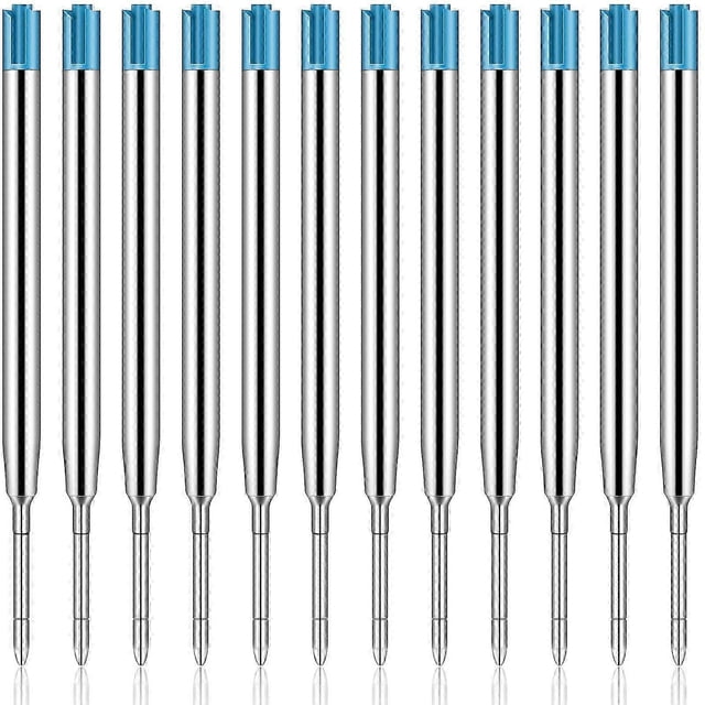 50Pcs Replaceable Ballpoint Pen Refills Metal Refill Smooth Writing Pen Refills 1.0 mm Replacement