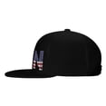 thumbnail image 3 of ZICANCN Letter N America Usa Flag Baseball Caps, Trucker Hats for Men And Women, Adjustable Breathable Flat Caps, Black, 3 of 8
