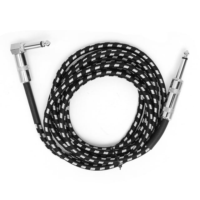 Cable Amplificador De Guitarra Eléctrica, 22AWG 6,35 Mm Cable De Guitarra Con Cabeza Macho Señal Estable Plug And Play Bajo Nivel De Ruido Para Micrófono Para Mezclador Para