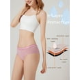 thumbnail image 2 of LJVOGUES 3 Pack Teen Girl's Bikini Period Underwear, Heavy Flow Period Underwear for Teens, Cotton Girls Protective Period Panties, 2 of 6