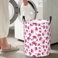 thumbnail image 6 of KLL Lilies Flowers Waterproof Foldable Laundry Hamper Bucket with Handles for Storage Bin,Kids Room,Home Organizer (Medium ), 6 of 7
