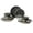 Ombre Black, variant on Gibson Elite 12-Piece Stoneware Plates and Bowls Set, Service for 4, Reactive Glaze