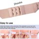thumbnail image 4 of Dnzceghtig Xelparuc 8 extensores de sujetador suave para mujer, extensor elástico de sujetador de 2 ganchos, 3.9 x 1.3 pulgadas (negro, blanco, beige, beige claro), 4 of 7