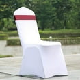 thumbnail image 2 of BalsaCircle 5 Burgundy Reversible Satin Faux Leather Bow Tie Chair Sashes Buckles, 2 of 8