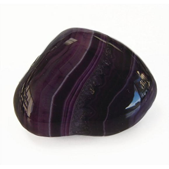 Feng Shui Import LLC 4543 Purple Agate Tumbled Polished Natural Stone