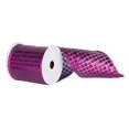 thumbnail image 1 of Vickerman 4" X 10yd Fushia Maille Ruban à Carreaux en Métal, 1 of 1