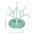 thumbnail image 2 of Baby bottle drying rack, multifunctional baby bottle rack, detachable drying rack (deer antlers) - green, 2 of 5