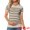 Black Beige Striped, variant on DARING DIVA Women's Maternity Stretchy Knit Short Sleeve Sweater S Black
