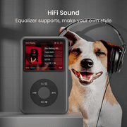 Innioasis Portable Mini HiFi Sound Bluetooth MP3 Player, 128GB with FM Radio and Built-in Speaker, Black