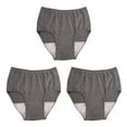 thumbnail image 4 of heritaly Comfortable and Durable Reusable Mens Incontinent Underwear Washable Briefs Pant 100CC Dark Grey LLL 3Set, 4 of 6