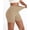 Light Brown, variant on Seamless Shapewear Shorts for Women Tummy Control Slip Shorts Under Dress Women's Thigh Slimmer High Waisted Shaping Boyshorts
