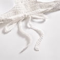 thumbnail image 6 of Halterneck Backless Cami Top For Women Sleeveless Cropped Tanks Crochet Knit Beach Bra With Removable Padded Beachwear, 6 of 9