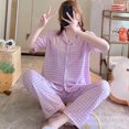 thumbnail image 1 of Pijama de dibujos animados para mujer del sudeste asiático, pantalones de manga corta, temporada de otoño y verano, ropa para el hogar, venta al por mayor, ropa de dormir cómoda y bonita, 1 of 5