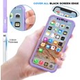 thumbnail image 4 of ORETech Compatible avec Étui iPhone 12 Pro Max avec 2 Protecteurs d'Écran en Verre Trempé 6.7 Pouces, Étui Rigide en Silicone pour iPhone 12 Pro Max Violet, 4 of 7