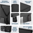 thumbnail image 4 of Portable Extra Thick Stadium Seat Cushion 21x15 Inch Waterproof Bleacher Cushion with Anti-Slip Bottom Pocket, 4 of 7