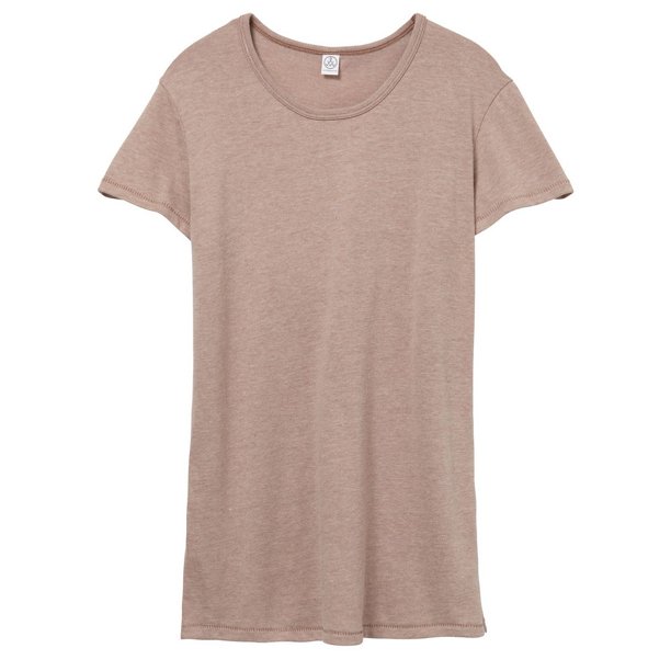 Alternative Apparel - Camiseta de estilo vintage para mujer (Piedra)