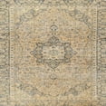 thumbnail image 1 of Ahgly Company Indoor Square Traditional Dark Almond Brown Persian Area Rugs, 6' Square, 1 of 6