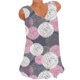thumbnail image 4 of Blusa sin mangas con cuello en V y estampado informal para mujer a la moda, camisetas sin mangas de verano Fridja  gh6359, 4 of 4