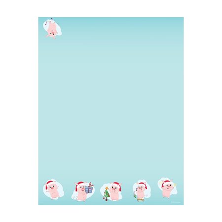 Great Papers Merry Pig - Letter A Size (8.5 in x 11 in) 60 lbs - 80 sheet(s) letterheaded paper
