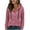 Pink, variant on Otntypg Corduroy Hoodie Jackets for Women Fashion Fall Spring Long Sleeve Drawstring Button Down Shacket Outwear Tops Thick Warm Hooded Pullover Sweatshirts with Pockets Blue XXL