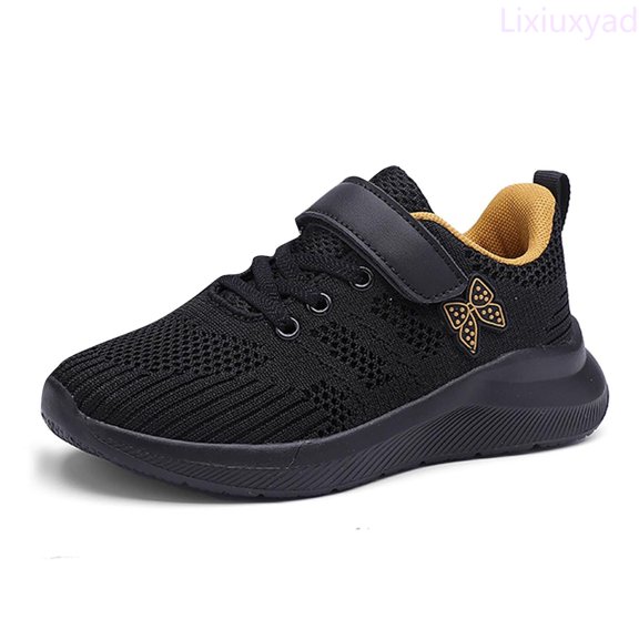 Lixiuxyad Children's Fashion Mesh Lace Up Sneakers Color Matching Casual Comfortable Running Shoes Lace-up Sneakers Sizes 11(Little Kid 4.5-5 Years)