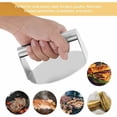 thumbnail image 3 of Presse à Hamburger, Presse à Viande Robuste 5,51 Po en Acier Inoxydable Antiadhésive Presse à Hamburger Version Améliorée Presse Ronde à Bacon Presse à Viande pour Panini Grillade Steak Burger, 3 of 5
