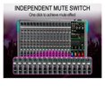 thumbnail image 5 of 16 Channels Sound Mixer Mixing DJ Console USB 48V Power 256 DSP Effects Sound Table for Stage, 5 of 5