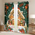 thumbnail image 2 of Castle Fairy Gingerbread Man Candy Cane Black Out Curtains for Kids Children Boys Girls,Merry Christmas Curtains Pack Of 2 (42X63 Each),Xmas Festival Theme Bedroom Curtains,Breathable Home Decor, 2 of 6