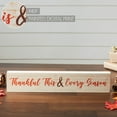 thumbnail image 5 of VHC Brands Thankful This & Every Season Cream Base MDF Sign 3x15, Holiday Decoration for Tabletop, Table Decor for Thanksgiving, 5 of 5