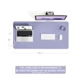 thumbnail image 2 of Almohadilla de escritorio YSagi, antideslizante, impermeable, piel de PVC, 90 x 45 cm, color lavanda, 2 of 7