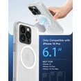 thumbnail image 2 of for iPhone 15 Pro Waterproof Case Clear, [Built-in Lens & Screen Protector] [IP68 Underwater] [15FT Military Shockproof], Frosted Back Full Body Protection 15 Pro Phone Case 6.1", Unique Clear, 2 of 12