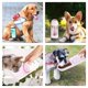 thumbnail image 4 of E Els Pet - Tazón portátil para botella de agua para perros, dispensador de agua plegable grande a prueba de fugas con tapa verde plegable, 4 of 5