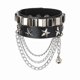 thumbnail image 1 of PU Leather Bracelet Punk Bracelet Adjustable Star Tassel Goth Cuff Bracelet Gothic Rivet Buckle Wristband for Men Women, 1 of 5