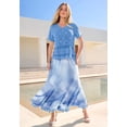 thumbnail image 2 of Roaman's Women's Plus Size Medallion Pattern French Crochet Sweater Top, 2 of 4