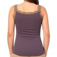 thumbnail image 5 of BUIGTTKLOP Lace Camisole Tank Tops for Women Scoop Neck Wide Strap Soft Ribbed Knit Lace Trim Cami, 5 of 6