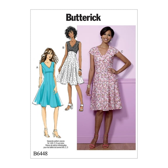 Butterick Pattern Misses' Dress-14-16-18-20-22