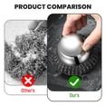 thumbnail image 2 of Clearance Sales At Walmart! Steel Wool Scrubber with Handle, Stainless Steel Wool Scrubber Detachable Metal Steel Scrubber Wool Pads for Cleaning Dishes, Iron Pots, Stoves, Wash Sink, 2 of 7