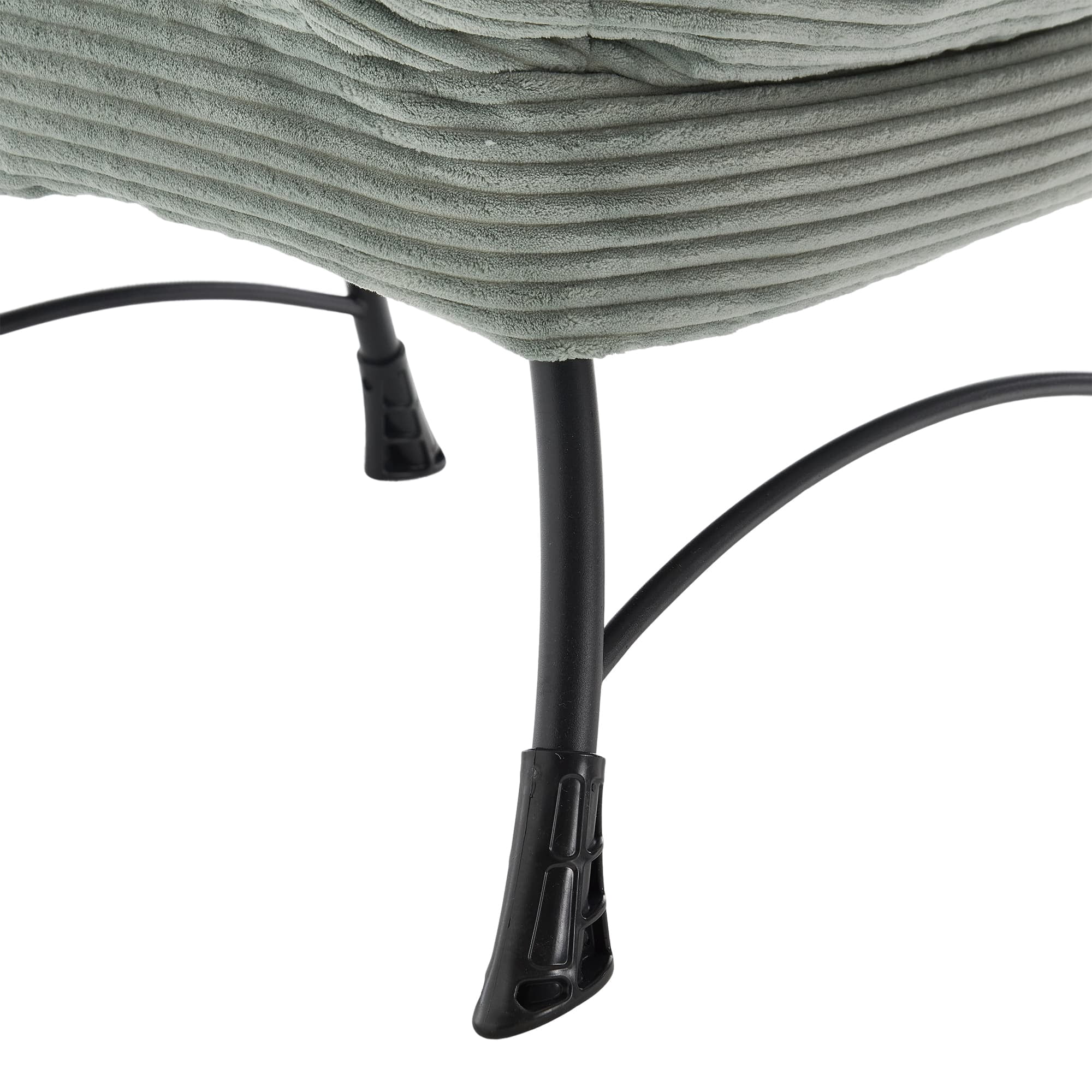 Aukfa Lounge Accent Chair with Ottoman, Lazy Chair Armchair Upholstered Sofa Chair,Light Green