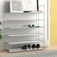 thumbnail image 2 of Simply Essential 6-Tier Fabric Shoe Rack in Grey, 2 of 5