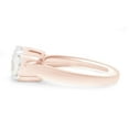 thumbnail image 3 of AFFY 2CT Moissanite Diamond Engagement Ring for Women in 14K Rose Gold over Silver-8.5, 3 of 8