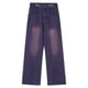 thumbnail image 5 of WILLBEST Pantalones Mujer Pantalones Vaqueros Holgados de Pierna Recta y Cintura Alta para Mujer, Pantalones Vaqueros de Pierna Ancha, Cómodos, Elásticos, Largos Hasta El Suelo, Casuales Extra Grande, 5 of 5