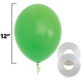 thumbnail image 4 of Prextex 75 Dinosaur Party Balloons 12 Inch Green and White Balloons with Ribbon for Dinosaur or Safari Color Theme Party Decoration, Baby Shower, Birthday Parties Supplies, Helium Quality, 4 of 6