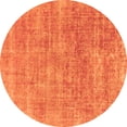 thumbnail image 1 of Ahgly Company Indoor Round Abstract Orange Modern Area Rugs, 5' Round, 1 of 4