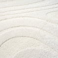 thumbnail image 7 of Abani Cozy Modern Circular Waves Area Rug 9x12 Cream Ivory Power-Loomed, 7 of 7