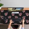 thumbnail image 4 of Long Mouse Pads for Desk,Pioneer Flower Floral Print Pattern Desk Mats on Top Of Desks, Desk Mouse Pad Extra Large with 3mm Non-Slip Base and Stitched Edge for Gaming,Office,Work,Home 47.3"x23.6", 4 of 6