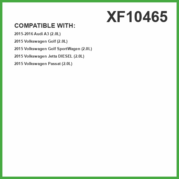 ECOGARD XF10465 Premium Fuel Filter Fits Volkswagen Passat 2.0L DIESEL 2015, Jetta 2.0L DIESEL 2015, Golf SportWagen 2.0L DIESEL 2015, Golf 2.0L DIESEL 2015