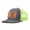 Gray and light green, variant on Yak leather patch Leather Patch Embroidered Color Block Trucker Hat Unisex Adjustable Cotton Breathable Fashion Cap for Travel Daily Wear